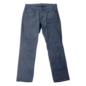 Levis 511 Jeans Mens 32x29 Gray Slim Fit Stretch Denim Pants Water Less